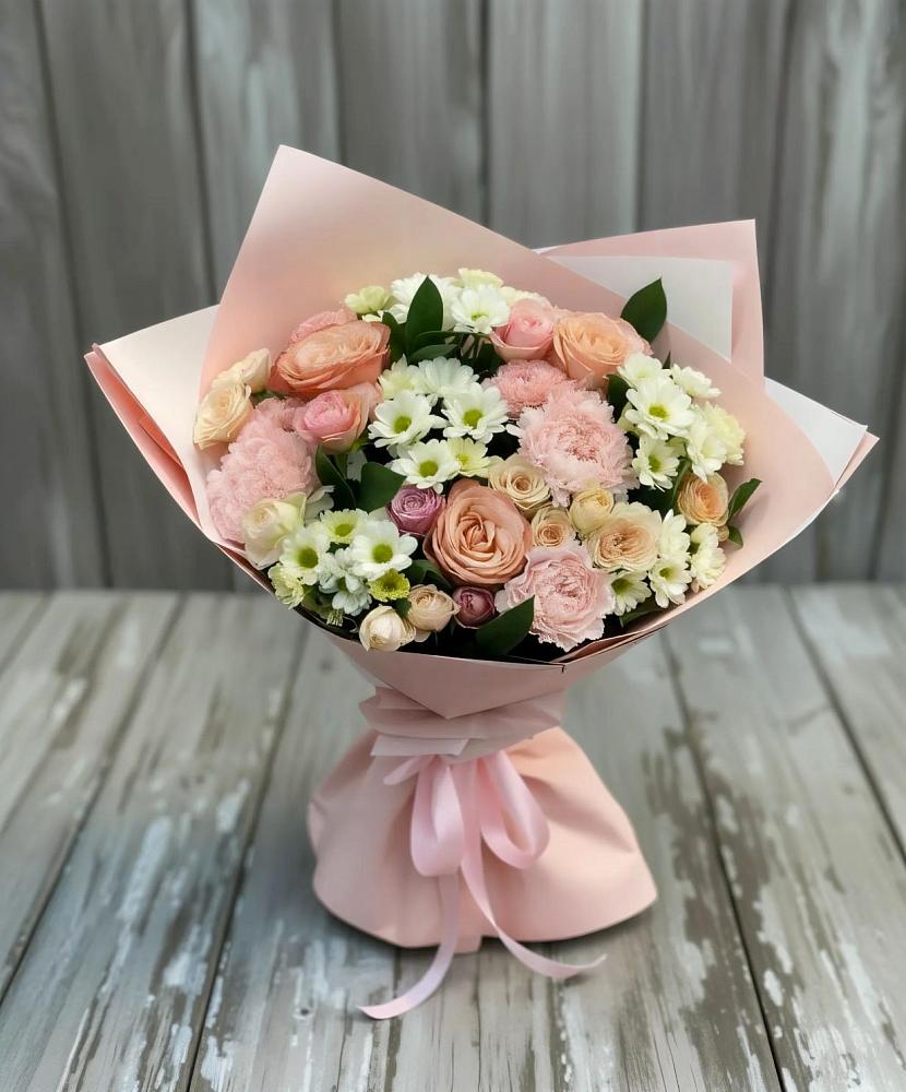 Букет цветов из: Гвоздики, Розы и Хризантемы в Урюпинске