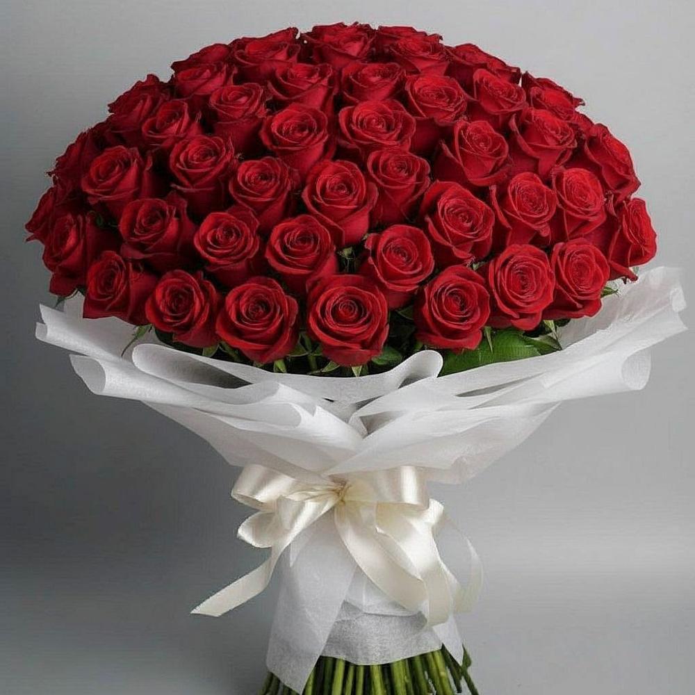 Букет 101 Красная роза Блэк Мэджик в Урюпинске