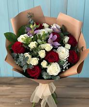 Букет цветов из:  Розы и Альстромерии #REPLACE_PRED# Урюпинске