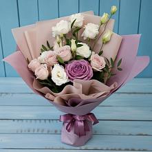 Букет цветов из:  Розы и Лизиантусы #REPLACE_PRED# Урюпинске