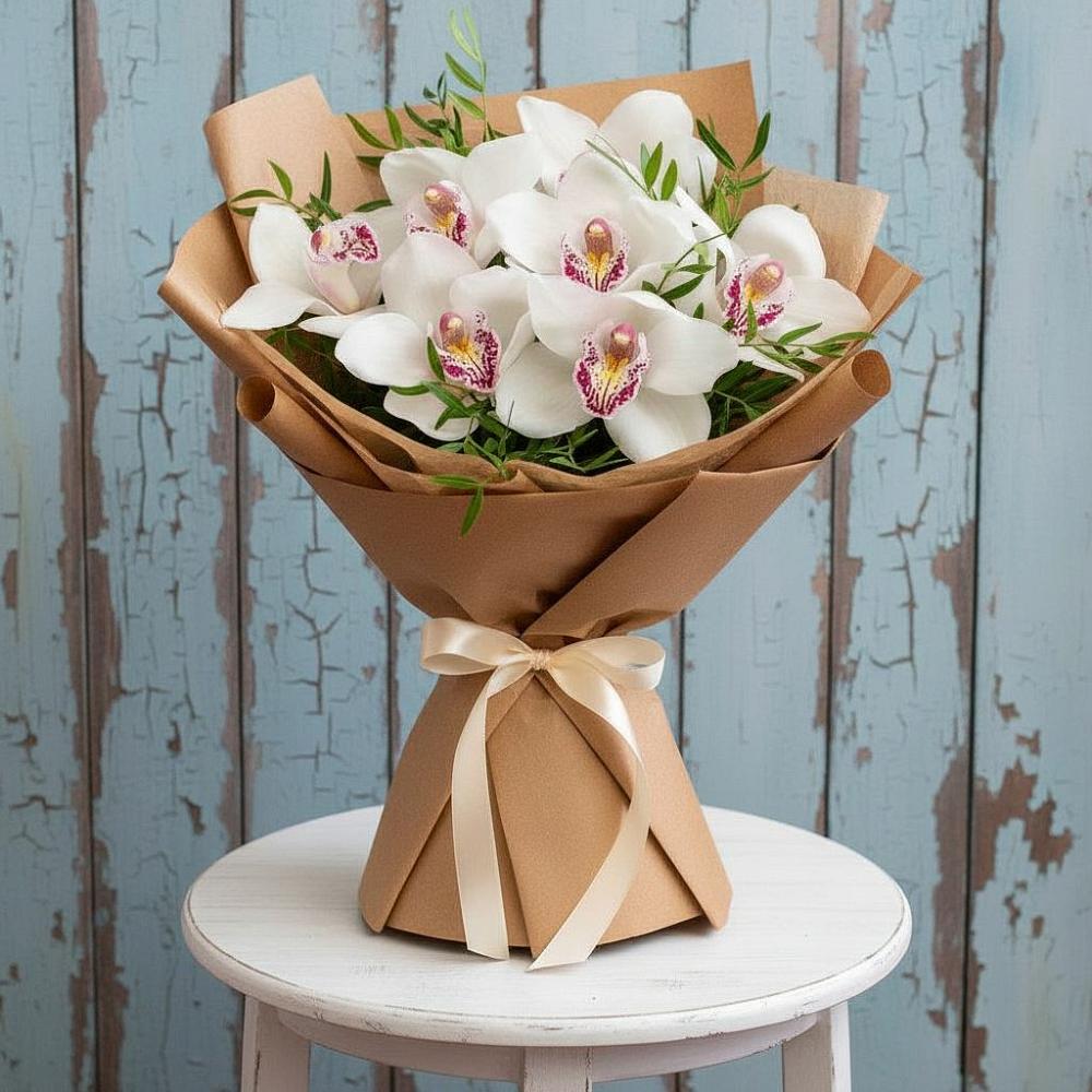 Букет цветов из: Орхидеи и Розы в Урюпинске