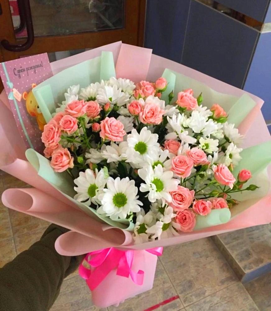 Букет цветов из: Розы и Хризантемы в Урюпинске