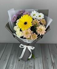 Букет цветов из:  Розы, Герберы и Хризантемы в Урюпинске