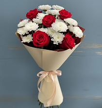 Букет цветов из:  Розы и Хризантемы в Урюпинске