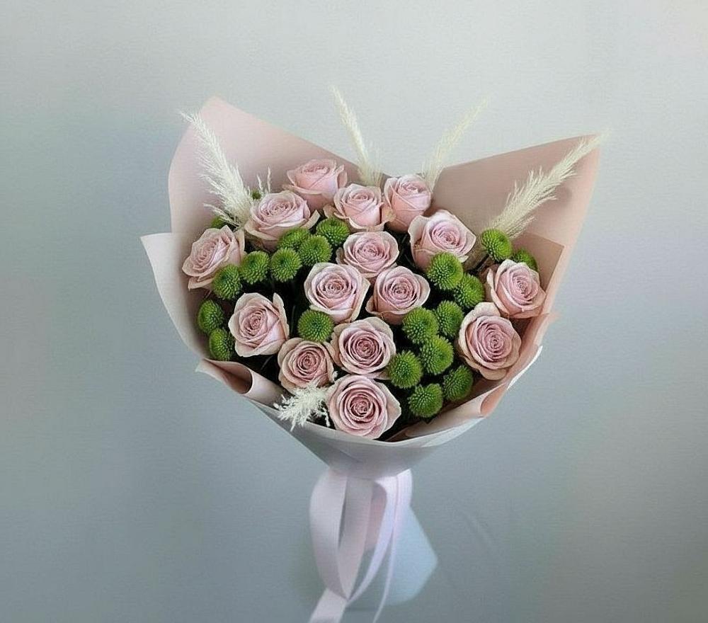 Букет цветов из: Розы и Хризантемы в Урюпинске