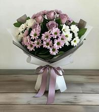 Букет цветов из:  Хризантемы и Розы в Урюпинске