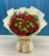 Букет цветов из:  Розы и Хризантемы в Урюпинске