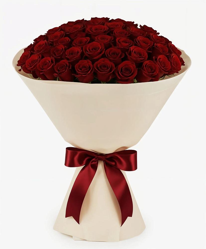 Букет 101 Бордовая роза Блэк Бакарра в Урюпинске